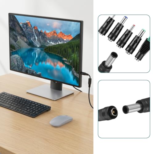 11Pcs DC Adapter Plug Kit, Universal 5.5mm x 2.1mm AC Cord Connector | Power Supply Plug Jack Tips Charger Adapters Set for LED Strip, Laptop, Router, Camera, Bluetooth Speaker& More