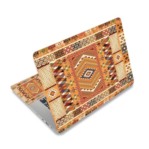 AIMSA Laptop Skin Sticker Decal 15.6 Inch, Universal Soft Vinyl Sticker for 12.1 13 13.3 14 15.4 15.6 Inches Laptop Netbook Notebook Decoration Protection Stickers, Bohemian Orange - color: Bohemian Orange