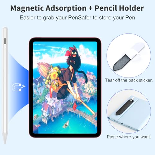 COO Universal Active Stylus Pen for iOS, Android & Samsung Touch Screens | Smart Digital Stylus for Lenovo/Vivo/Mi/HUAWEI Tablets, iPhone/Samsung/Pixel Phones for Drawing, White - color: White
