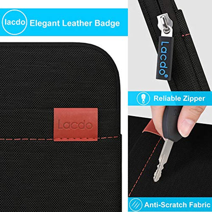 Lacdo Waterproof External USB CD DVD Writer Blu-Ray Protective Storage Carrying Case Bag Compatible Apple MD564ZM/A SuperDrive,Magic Trackpad, Samsung/LG/Dell/ASUS/External DVD Drives, Black - color: Black