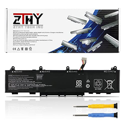 ZTHY 53Wh CC03XL Battery for HP EliteBook 830 835 840 845 G7 G8 Probook 635 | Aero G7 G8 ZBook Firefly 14 G7 G8 Laptop Battery Replacement L77608-2C1 L77608-421 L78555-005 CC03053XL 11.55V 3-Cell - size: 10.43*2.76*0.27 inch CC03XL