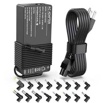 90W Universal Laptop Charger Compatible with Dell HP Lenovo Acer ASUS Fujitsu to Shiba Notebook Ultrabook Universal Power Supply with 16 Tips