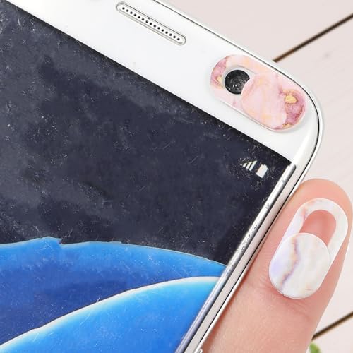 8PCS Webcam Cover Slide, Colorful&Marble Laptop Camera Cover | Slide Computer Phone Camera Covers Privacy Protector for Protect Your Visual Privacy