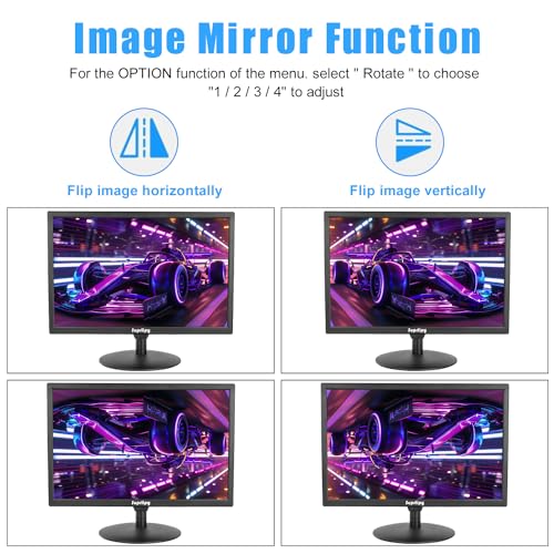 19 inch FHD Small IPS Monitor LCD Display Screen 1440x900 60Hz 16:10 with HDMI BNC VGA AV USB Input Built-in Lounspeakers for CCTV Security Camera DVR PC RasPi - color: 19 Inch 1440x900