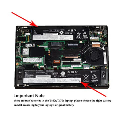 01AV406 SB10J79003 Laptop Battery Replacement for Lenovo ThinkPad T460s T470s Series 01AV405 SB10J79002 00HW038 00HW025 00HW024 01AV462 01AV407 01AV408 L16M3P73 SB10J79004 11.46V 27Wh - size: 9.7*3.4*1.5inch 01AV406