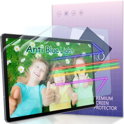 IPROKKO Blue Light Screen Protector for 13.1"Samsung Galaxy Tab S10 FE Plus | Matte Film Anti Glare & Fingerprint, HD Clear Eye Protection, Support S Pen, Easy Install Compatible With 2025 Tablet S10 FE+ - size: 2pcs S-13.1inch