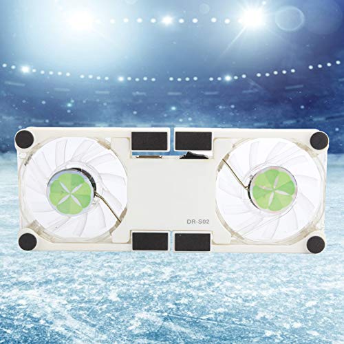 SUNGOOYUE Laptop Cooling Pad, Dual USB Fans LED Light Foldable Stand with Anti Skid Pads for 1217 Inch Notebooks Computer (White) - color: White