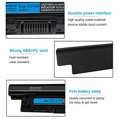 40Wh XCMRD 14.8V Battery for Dell Inspiron 15 3000 Series 3542 3543 3521 3537 3531 3541 17 3721 3737 15R 5537 5521 17R 5737 5721 14 3421 3437 3443 14R 5421 Latitude 3540 3440 P28F P40F FW1MN 4WY7C - size: 40Wh XCMRD 14.8V