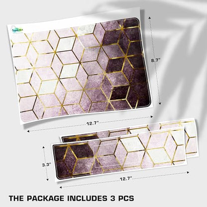 Laptop Skin Decal HP 14" - Marbling, Laptop Cover Sticker, No Cutting Required, No Bubble, Waterproof, Scratch Resistant - Including Wide Screen and Wrist Pad - size: 14 inch