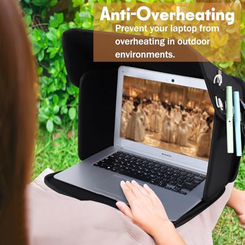 Laptop Sun Shade Laptop Sun Glare Shield Privacy Screen Hood 15-16'' | Lightweight Laptops Sunshade Bag for Working Outside Portable Shield Cover (Patent Pending) - size: 15-16in