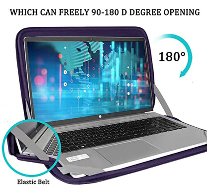 Laptop Case Bag 15.6 inch, Shockproof Protective Computer Carrying Cover with Front Pocket, Briefcase Handbags Laptop Sleeve for 15.6 inch HP, Dell, Acer, Asus, Notebook, Purple - color: Purple, size: 15.6 inch
