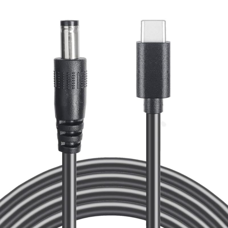 4.9Ft CCTV Security Camera Power Cable, USB C to 5.5x2.1mm Extension DC Adapter Cable Made for LED Strip, Surveillance Camera, CCTV Security Camera, LED Display, IP Camera, DVR, Router - style: USB C to 5.5x2.1mm - 1.5m Cable