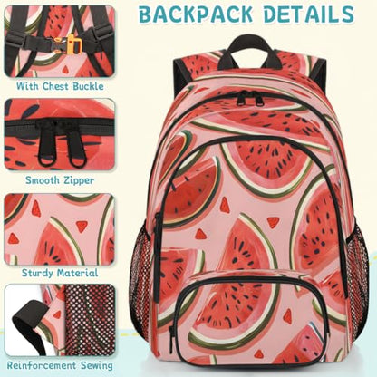 Watermelon Laptop Backpack for Women Men, 18.3 Inch Travel Work Backpacks, Cute Waterproof Computer Casual Daypack Nurse Teacher Bags - color: Multicolor 9