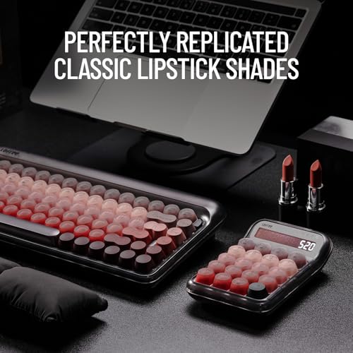 LOFREE Lipstick-Style Tri-Mode Wireless Mechanical Numpad with 4-Level Adjustable Backlight, Hot-Swappable, Rechargeable Wireless Numpad with Bluetooth /2.4G Wireless/USB-C Wired Connection