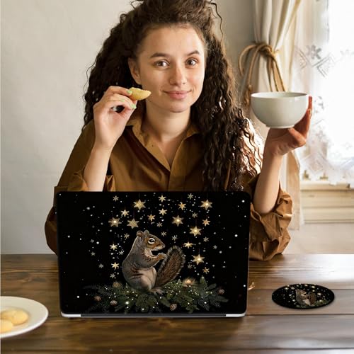 Laptop Skin Sticker Decal 15.6 Inch,12 13 13.3 14 15 15.6 in Laptop Netbook Skins for Notebook,Art Decal Removable Waterproof Scratch Resistant,Universal Vinyl Cover,Cute Squirrel Star - color: Cute Squirrel Star