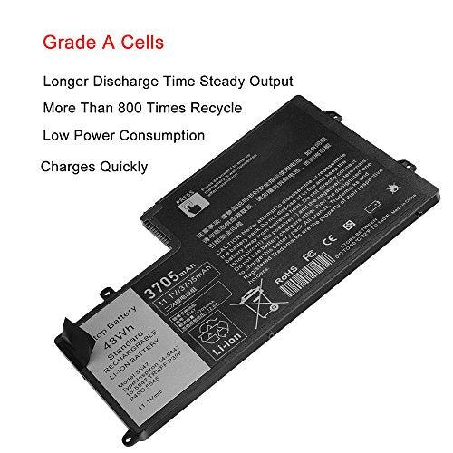 43Wh TRHFF Laptop Battery for DELL Inspiron 14 5442 14 5443 14 5445 14 5447 14 5448 14 5457 15 5542 15 5543 15 5545 15 5547 15 5548 15 5557 DELL Latitude 3450 3550 0PD19 1V2F6 P39F P49G P51G 7P3X9 - size: 12.19*7.27*0.24inch 5547