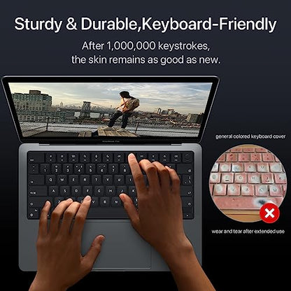 Soonjet for MacBook Air 15 inch Case, M5 M4 M3 M2 2026-2023 Keyboard Cover | 100% Color Match, Matte Starlight Clear, Anti Crack & Fingerprint & Scratch, Ultra Thin & Light, Protective Laptop Hard Shell - color: Frost Starlight