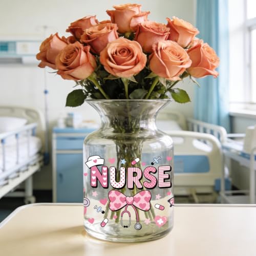 Peacoblue UV DTF Cup Wraps Transfer Stickers Nurses' Day Medical Theme Pattern, 10 Sheets Waterproof Custom Vinyl Transfer Sticker 16oz Coffee Glass Cup Tumbler Bottle Mug Decals for Men Women - style: Nurses' Day Medical Theme