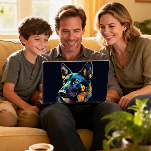 Universal Laptop Skin Sticker Decal for 11.6”12" 13" 13.3" 14" 15" 15.4" 15.6" Reusable Waterproof Scratch-Scratch Resistant Protective Vinyl Laptop Notebook Skin Stickers - Blue Purple Cat - color: Blue Purple Cat