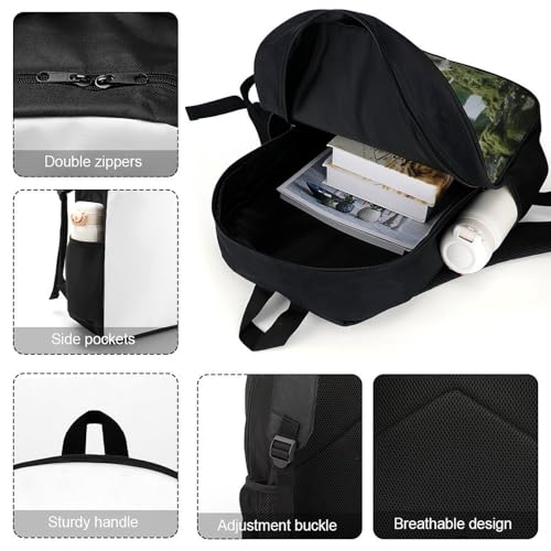 17 Inch Stone Forest Laptop Backpack for Men Women Waterproof Lightweight Travel Backpack Commuter Bag Large Capacity Casual Daypack for Business Trip & Outdoor
