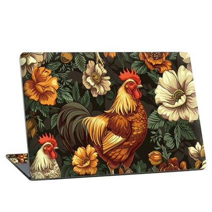 Universal Laptop Skin Sticker with 2 Wrist Pad Skins, Waterproof Scratch Resistant Vinyl Laptop Cover Decal, Cut to Fit for 11–15.6 Inch MacBook HP Dell Lenovo, Cock - color: Cock