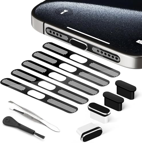 USB C Dust Plug, USB C Port Cover, Type C Charging Port Plug Cover with Speaker Dust Cover, Phone Accessories for iPhone 17/Air/17 Pro/17 Pro Max/iPhone 16/16 Plus/16 Pro/16 Pro Max/iPhone 15 Series - size: for iPhone 17 Pro