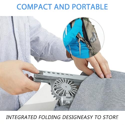 Laptop Cooling Stand with Dual RGB Fans, 7-Level Adjustable Height, Aluminum Ergonomic Laptop Cooler for 11-17'' Notebook (Gray) - color: Gray