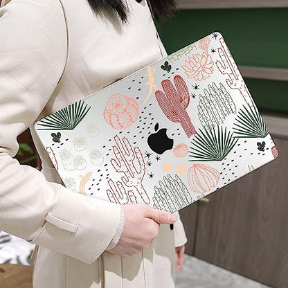 MEEgoodo for M5/M4/M3/M2 MacBook Air 15 inch Case 2026 2025 2024 2023, Case Fit Model (A3448/A3241/A3114/A2941) for MacBook Air 15.3 inch, Cacti - color: Cacti