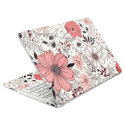 Laptop Skin Decal HP 15.6" - Botanical, Laptop Cover Sticker, No Cutting Required, No Bubble, Waterproof, Scratch Resistant - Including Wide Screen and Wrist Pad - size: 15.6 inch