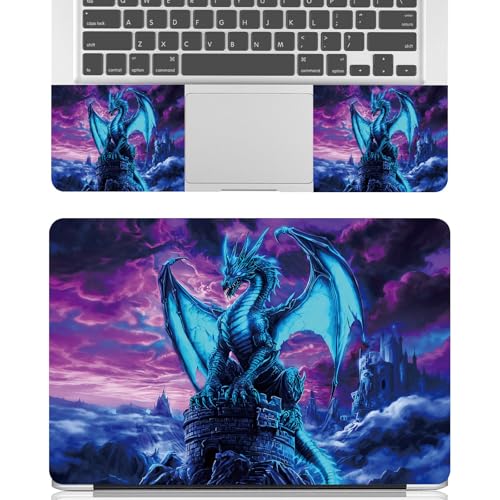 Universal Laptop Skin Sticker Decal for 11.6”12" 13" 13.3" 14" 15" 15.4" 15.6" Reusable Waterproof Scratch-Scratch Resistant Protective Vinyl Laptop Notebook Skin Stickers - Blue Dragon - color: Blue Dragon