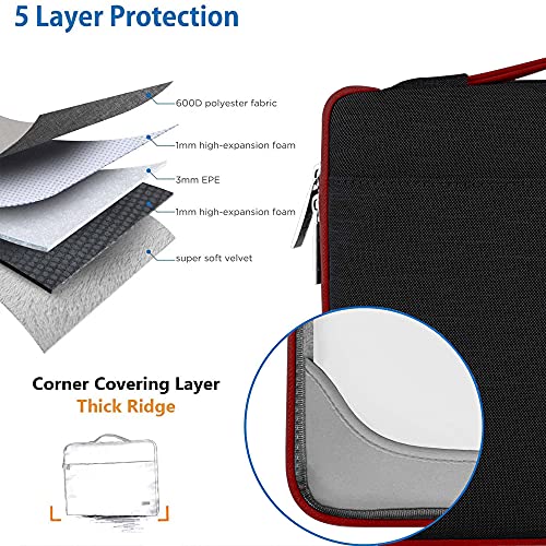 Hseok Laptop Sleeve 13-14 Inch Case Briefcase Compatible with MacBook Neo Pro 14 M5/M4/M3/M2/M1, All Models 13.3 Mac Air/Pro, XPS 13 14, Most Popular 13"-14" Notebooks,B03K02 - color: B03K02, size: 13"-14"