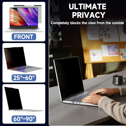 Laptop Privacy Screen 16 Inch | Laptop Screen Privacy Shield 16:10 Aspect Ratio Anti-Glare Blue Light Computer Monitor Protector - size: For Laptop 16 Inch 16:10