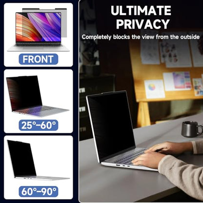 Laptop Privacy Screen 16 Inch | Laptop Screen Privacy Shield 16:10 Aspect Ratio Anti-Glare Blue Light Computer Monitor Protector - size: For Laptop 16 Inch 16:10