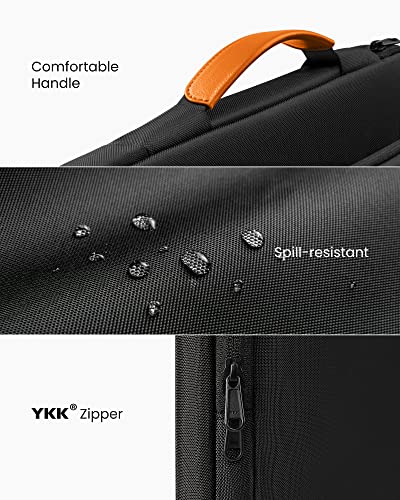 tomtoc 360° Protective Laptop Case for 13.5-14.4 Inch Surface Laptop Studio | Water-Resistant Laptop Bag Fits Surface Laptop 6/5/Studio 2/1, Acer Swift 14, ASUS Zenbook/Chromebook 14, HP EliteBook 14 - color: Black, size: 13.5-14.4 Inch