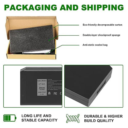 4XKN5 CJ2K1 X8VWF DKNKD Battery Replacement for Dell Latitude 14 Rugged 5404 5414 E5404 Extreme 7404 7414 E7404, P45G P46G P46G001 P46G002 5XT3V 05XT3V VCWGN 0VCHGN 09FN4 XRJDF XN4KN YGV51 453-BBBD - size: 6.57*3.15*0.83inch 4XKN5
