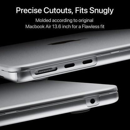 Soonjet for MacBook Air 13 inch Case M5 M4 M3 M2 2026-2022 Laptop Cover | Invisible Armor, Clear Matte, Protective Hard Shell, Ultra Thin, Anti Fingerprint & Crack, Scratch Resistant, Close Seamless - color: Matte Clear