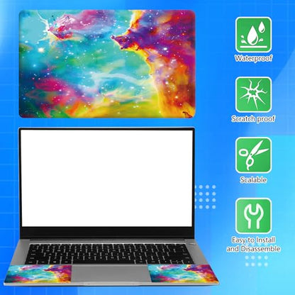 Universal Laptop Skin Sticker Decal for 11.6”12" 13" 13.3" 14" 15" 15.4" 15.6" Reusable Waterproof Scratch-Scratch Resistant Protective Vinyl Laptop Notebook Skin Stickers - Beautiful Galaxy - color: Beautiful Galaxy