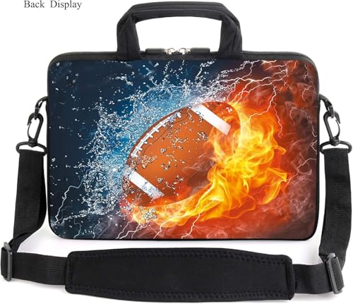 13" laptop bag laptop sleeve chromebook case adjustable shoulder strap with handle accessory pocket for men women (RYD-13-7) - color: Ryd-13-7