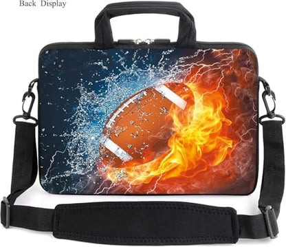 13" laptop bag laptop sleeve chromebook case adjustable shoulder strap with handle accessory pocket for men women (RYD-13-7) - color: Ryd-13-7