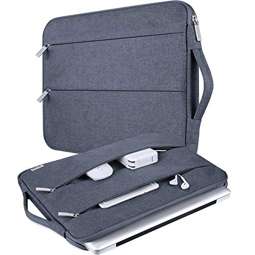 Voova Laptop Sleeve Carrying Case 13 13.6 Inch Compatible with MacBook Air 13 M1/M2/M3/M4, MacBook Pro 13/14, IPad Pro 13, Waterproof Slim Computer Cover Bag, Dark Grey - color: Dark Grey, size: 12.6-13.6 Inch