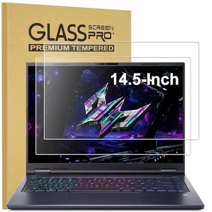 2 Pack Tempered Glass Screen Protector for 14.5-Inch Acer Predator Helios Neo 14 AI (PHN14-71), Predator Triton 14 AI (PT14-52T / PT14-52TP), Swift X 14(SFX14-73G / SFX14-73GP), Swift X (SFX14-61G)