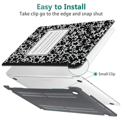 May Chen for MacBook Pro 13 Case 2022 2021 2020 Release Models: M2 M1 A2338 A2289 A2251, Plastic Hard Shell Case with Keyboard Cover for MacBook Pro 13 inch with Touch Bar fits Touch ID, Book - color: Book