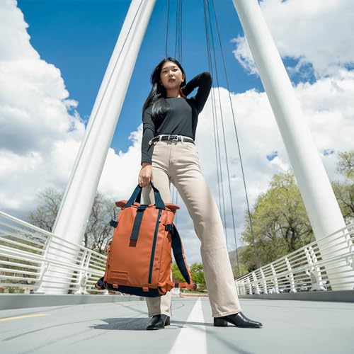 WANDRD PRVKE Rolltop 15L V4 Photography Bundle – Compact Travel Camera Backpack with Essential Camera Cube and Laptop Sleeve - color: Sedona Orange, size: 15L (Photography Bundle), style: Rolltop