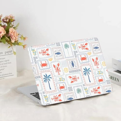 G JGOO Compatible with MacBook Air 13 inch Case 2026 2025-2022 M5 A3449 M4 A3240 M3 A3113 M2 A2681, Plastic Hard Shell for MacBook Air 13.6 inch Case+Keyboard Cover+Screen Protector, Lobster - color: Lobster