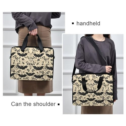 MNSRUU Laptop Bag for 15.6 inch Black Gothic Bats - color: Bat I13854