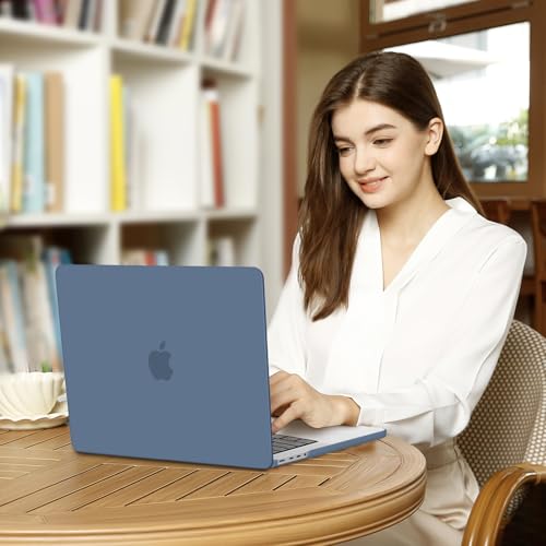 MOSISO Compatible with MacBook Pro 14 inch Case M5 2026 M4 2025 M3 M2 M1 2024-2021 A3427 A3426 A3434 A3112 A3185 A3401 A2918 A2992 A2779 A2442,Hard Case&Keyboard Skin&ScreenFilm&Pouch, Haze Blue - color: Haze Blue