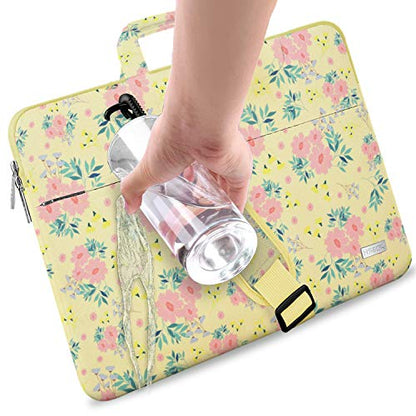 Hseok Laptop Shoulder Bag 13 13.3 14 Inch Case Compatible with MacBook Pro/Neo 14" M5/M4/M3/M2/M1,Mac Air/pro/Neo 13" and Most 13 13.3 14 Notebooks,Spill-Resistant Briefcase,Daisy Beige - color: Daisy Beige, size: 13-13.5 inch