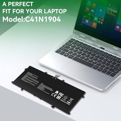 Futurebatt C41N1904 Battery Replacement for ASUS ZenBook 14 UX425 UX425UA UX425EA UX425JA 13 UX325EA UX325JA UM325SA UX363EA UX363JA Flip S UX371 UX393 UX393EA UX371EA S14 S435 S435EA - size: C41N1904 12.60*5.28*1.06 in