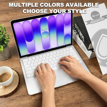 Allinside Keyboard Cover for 2026 MacBook Neo 13-inch A3404 (A18 Pro) & MacBook Air 13"/15" and MacBook Pro 14"/16" (M5 Chip), Premium Silicone Keyboard Protector Skin, US ANSI Layout, Transparent - color: Transparent