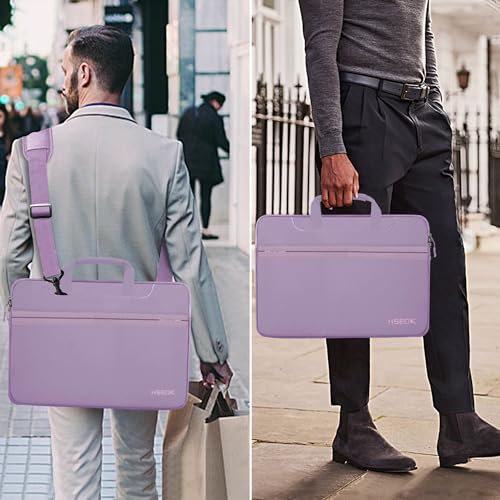 Hseok Laptop Shoulder Bag 13 13.3 14 Inch Case Compatible with MacBook Pro/Neo 14" M5/M4/M3/M2/M1,Mac Air/pro/Neo 13" and Most 13 13.3 14 Notebooks,Spill-Resistant Briefcase,Purple - color: Purple, size: 13-13.5 inch